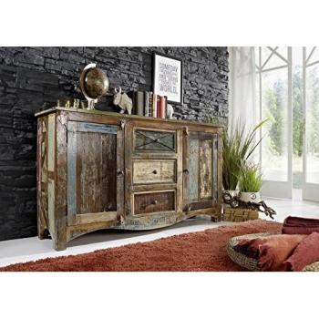 Massivholz‑Sideboard “Nature of Spirit” – 150×38×85 cm, indisches Altholz