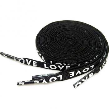 Cordones de lona duraderos con mensaje de amor