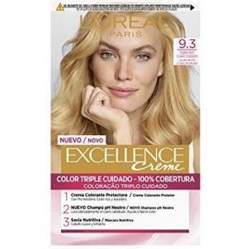 L'Oréal Paris Excellence Creme Tinte Nº 9,3-Rubio Claro Claro Dorado 192ml