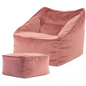 Fauteuil Doux Poudré Velours