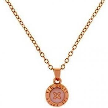 Pendentif Laiton Doré Rose Ted Baker Femme