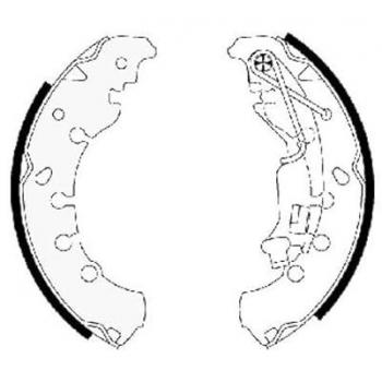 Textar Bremsbacken Set 91065300 – Trommelbremsen (OPEL, FIAT, PEUGEOT)