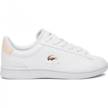Carnaby Junior 17: Diseño Blanco con Detalle Naranja – Lacoste