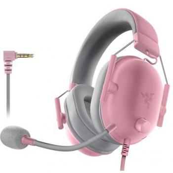 Casque Razer Blackshark V2 X – Filaire Arceau, Couleurs Gris/Rose