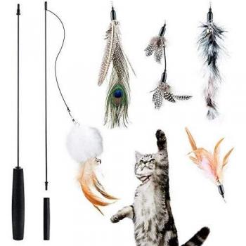 Naturfeder‑Angeln: Katzenspielzeug mit Klang