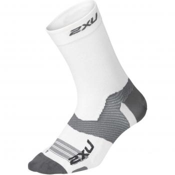 Calzini 2XU Vectr Light Cushion Crew bianco grigio