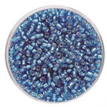 Glorex Schmuckbastelband Silber 17 g – Saphir