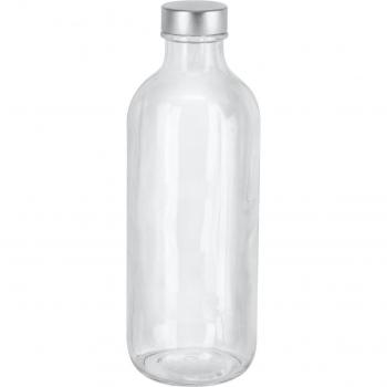 Iconic Pasabahçe 540 mL – Botella Transparente Plateada, Empaque 6 piezas