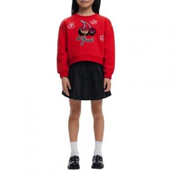 Desigual Sudadera Rojo con Detalles de Cereza