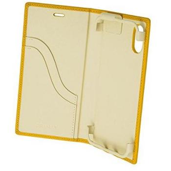 GRAMAS GLC-75337YLW Joy Colors Leder‑Flipcover für iPhone X – Gelb