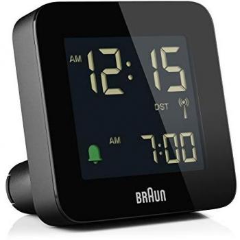 BC09B‑DCF de Braun : Montre & Réveil Voyage