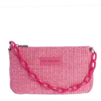 Bolso bandolera mujer Lola fucsia con cremallera