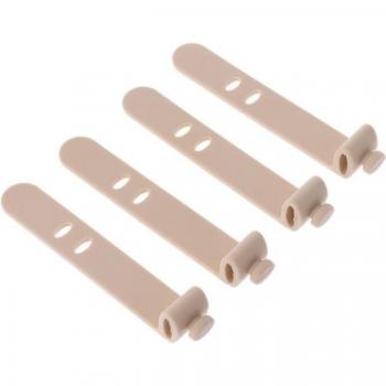 Silikon-Band für Kopfhörer & USB‑Kabel – 4‑Stück-Satz