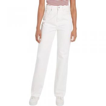 Tommy Hilfiger Jeans WW0WW42194 Écru Relaxed Fit 26_30 Damen