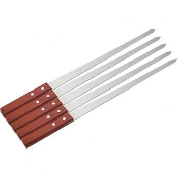Reusable Kabob Skewers with Long Wooden Handle, 53CM/20.85in