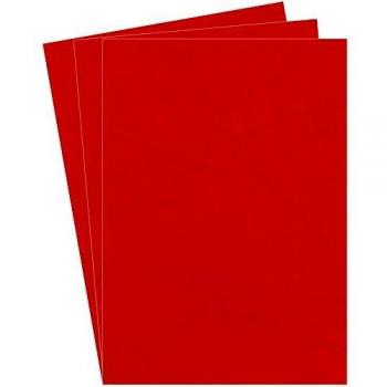 Couvertures en carton grain cuir rouge pour reliure A4