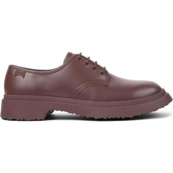 Zapatos Camper Walden para mujer en burdeos, con cordones, talla 39