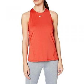 Nike Damen W NP Tank All Over MESH Top, Track red/(White), XL