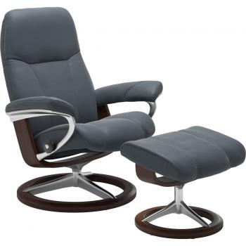 Stressless® Relaxsessel Consul mit Hocker, Signature Base, Größe S