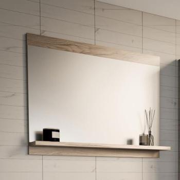Miroir Design Krildihana 60 x 50 cm Effet Chêne