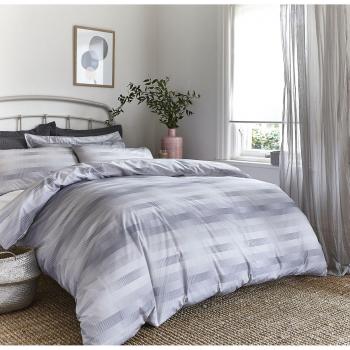 Soft Cotton Bianco Stripe Pillowcase (Grey)