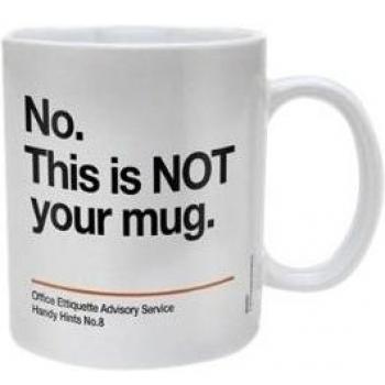 Pyramid International Not Your Mug – Durable 10oz Clear Ceramic Hot Beverage Cup