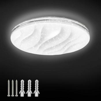 24W LED Integrated Ceiling Light Flush Light cold white 38cm