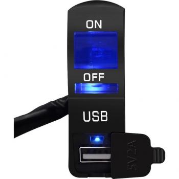 DC‑12 V Motorradlenker LED‑USB‑Ladegerät mit Kippschalter