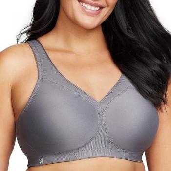 Women's Grey Full‑Body Support Sports Bra – 34G