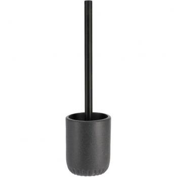 Brosse de WC avec support en résine gris foncé