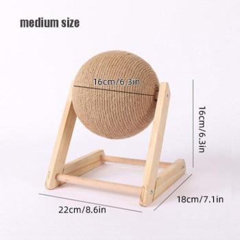 KIMPETS Durable Sisal Cat Scratching Ball