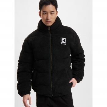Schwarze Pufferjacke Karl Kani Herren – Retro Teddy XL