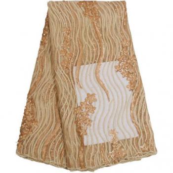 Tissu Tulle et Dentelle Paillettes, Maille Blanche Africienne