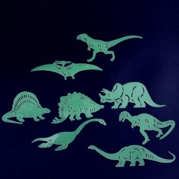 Fluorescent Dinosaur Stickers