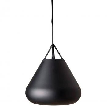 Lampada a sospensione Dyberg Larsen Volta, nera, Ø 26 cm, materiale metallico
