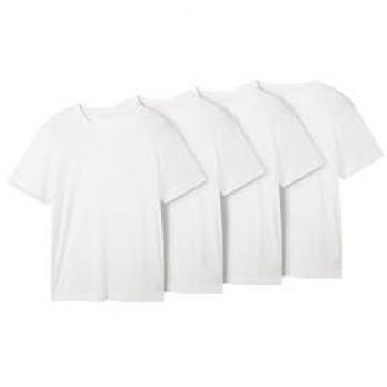 White Tom Tailor 1042383 Short Sleeve T-Shirt (Men's, 2XL) – 4 Units