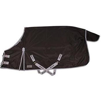 QHP Regendecke Turnout XL 600D 0g für Friesen und großrahmige Pferde schwarz