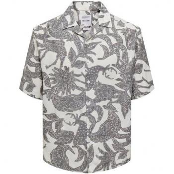 Indumento di Lusso Only & Sons DEN: Grigio Scuro + Bianco