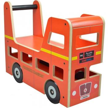 Kiddimoto Red London Bus Toy Car