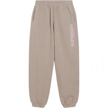 Superdry Pantalón Jogger Corte Boyfriend Sportswear para Mujer Marrón
