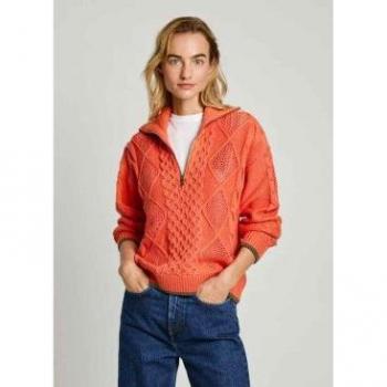 V‑Ausschnitt Damenpullover Pepe Jeans Orange Fairytale