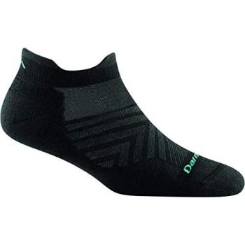 Calcetín de carrera Darn Tough Hombre Run No Show Tab en negro ultraligero