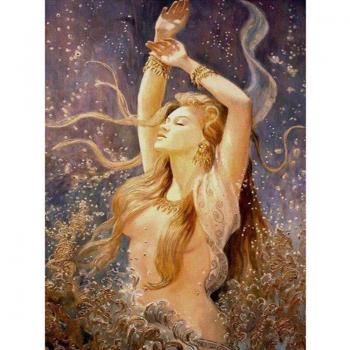 Women's 20x30cm Rhinestone Diamond Painting, DIY Home Decor