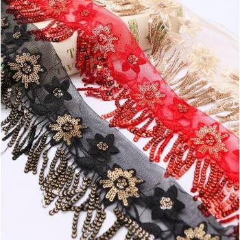 3 Yards Decorative Sequin Lace Fabric