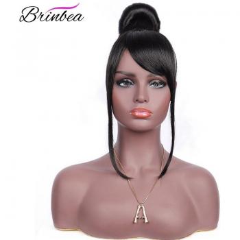 Brinbea Stylish Synthetic High Bun Wig for Women