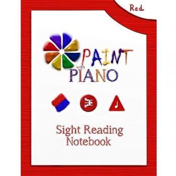 Paint with Piano: Red Sight Reading Notebook