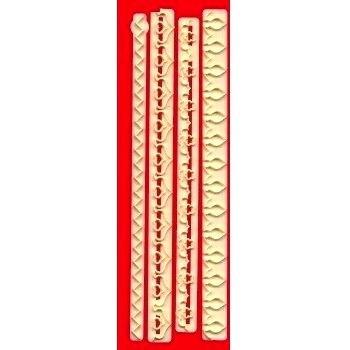 Set de 4 Cortadores para Bordes Decorativos