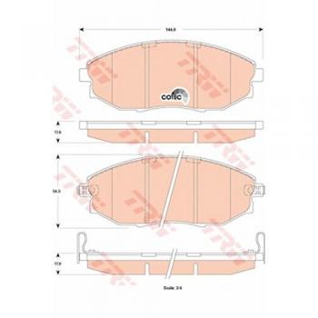 TRW GDB4179 Set pastiglie freni