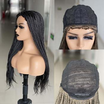 Perruque de cosplay tressée 26” pour femmes noires avec postiches synthétiques longs dans un kit