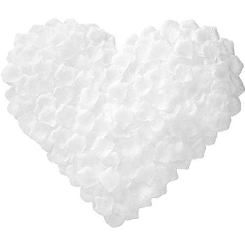 Elegant White Silk Rose Blossom Table Decor – 1,000 Units